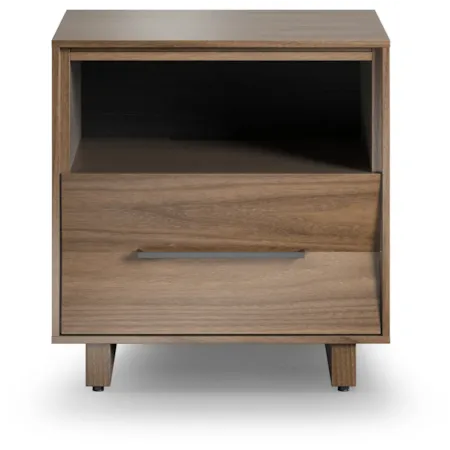 20" Single-Drawer Nightstand w/Sliding Top