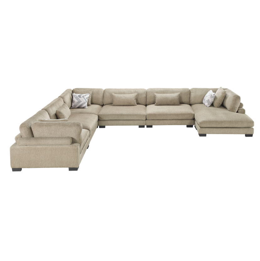 6-Piece Sectional Sofa with Chaise