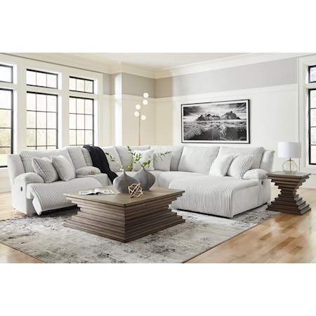 6-Piece Reclining Sectional With Chaise