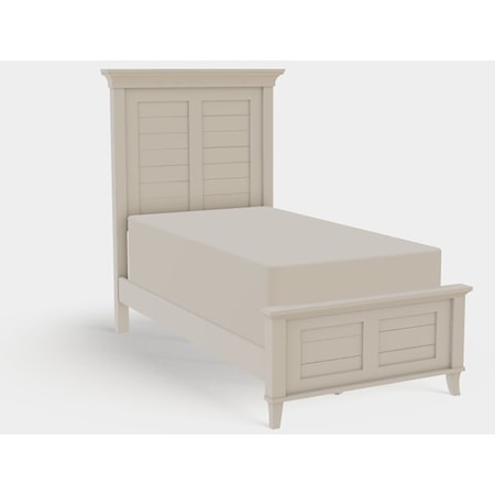 Twin XL Panel Bed with Low Footboard