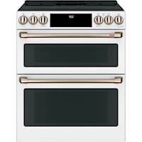 Café™ 30" Slide-In Front Control Induction and Convection Double Oven Range