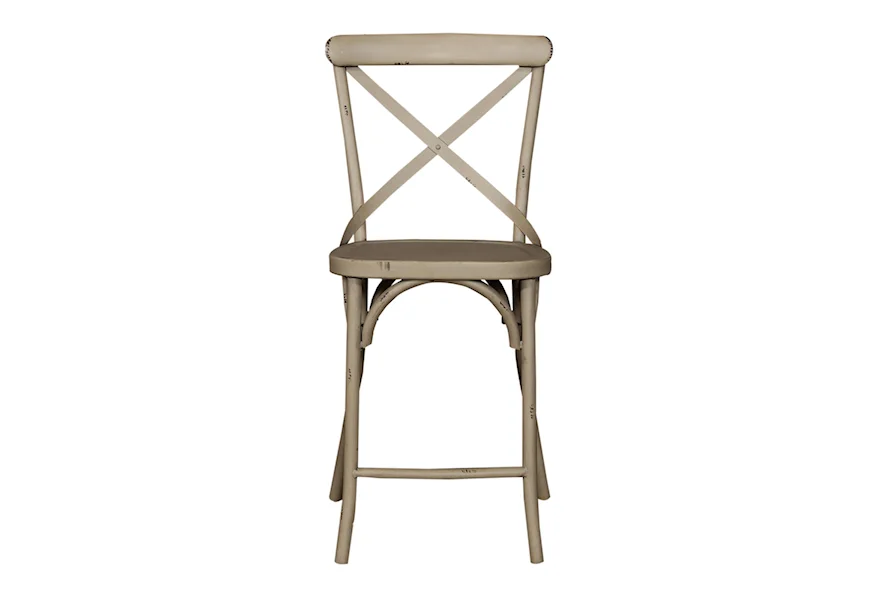 Vintage Dining Series X-Back Counter Chair by Liberty Furniture at Royal Furniture