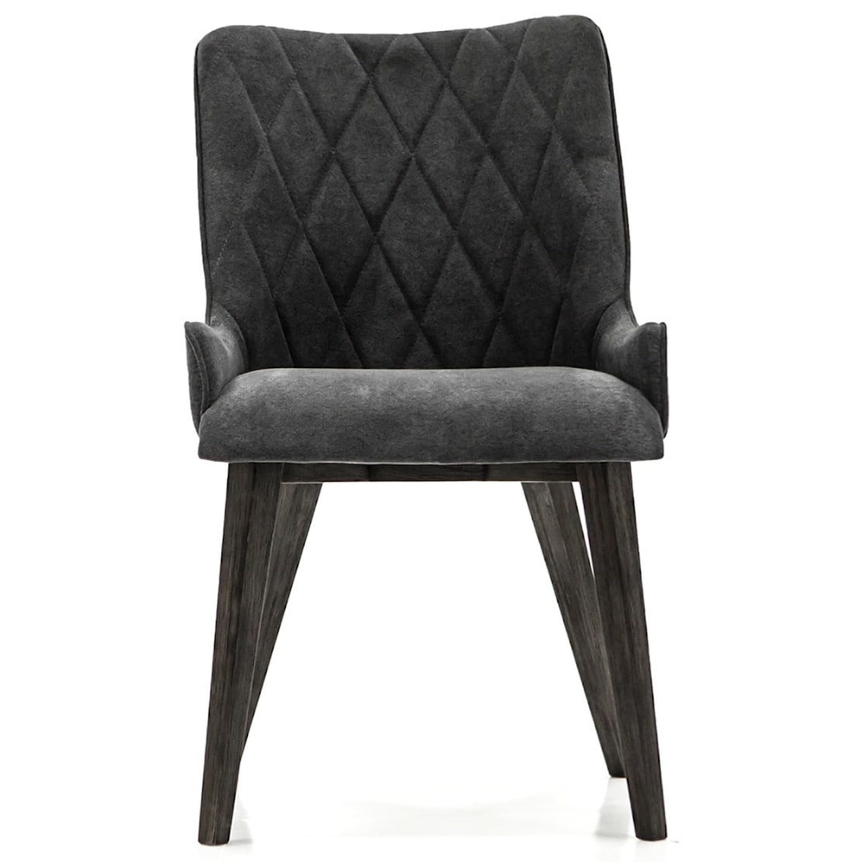 Armen Living Alana Charcoal Upholstered Dining Chair
