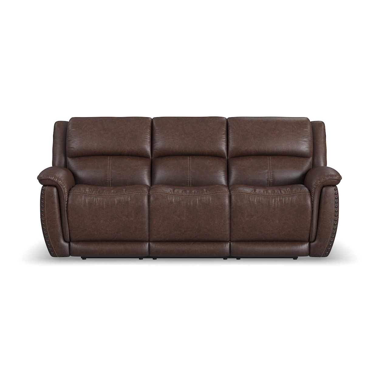 Flexsteel Beau Power Reclining Sofa with Power Headrests