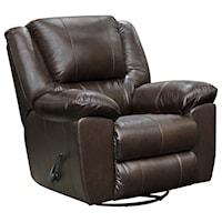 Leather Swivel Glider Recliner