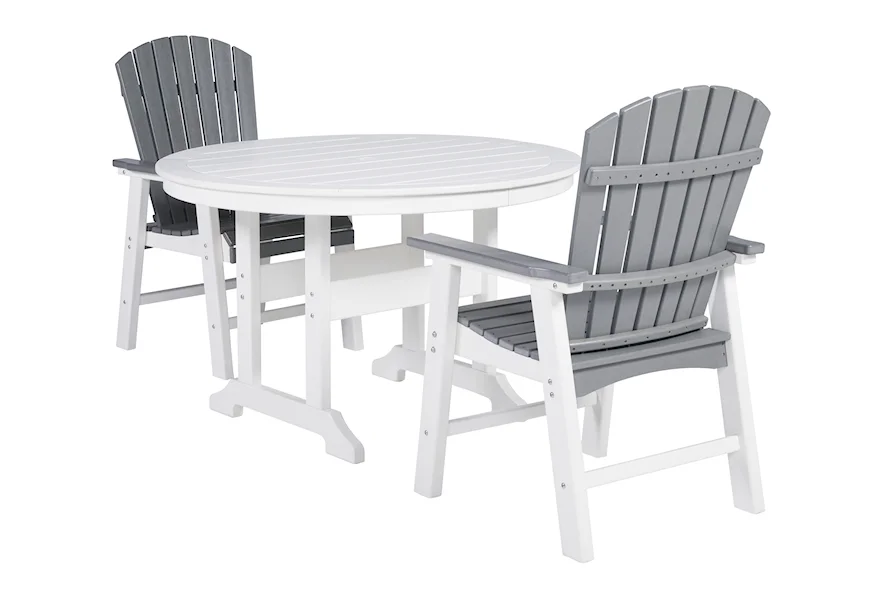 Crescent Luxe 3-Piece Dining Set by Signature Design by Ashley at Esprit Decor Home Furnishings