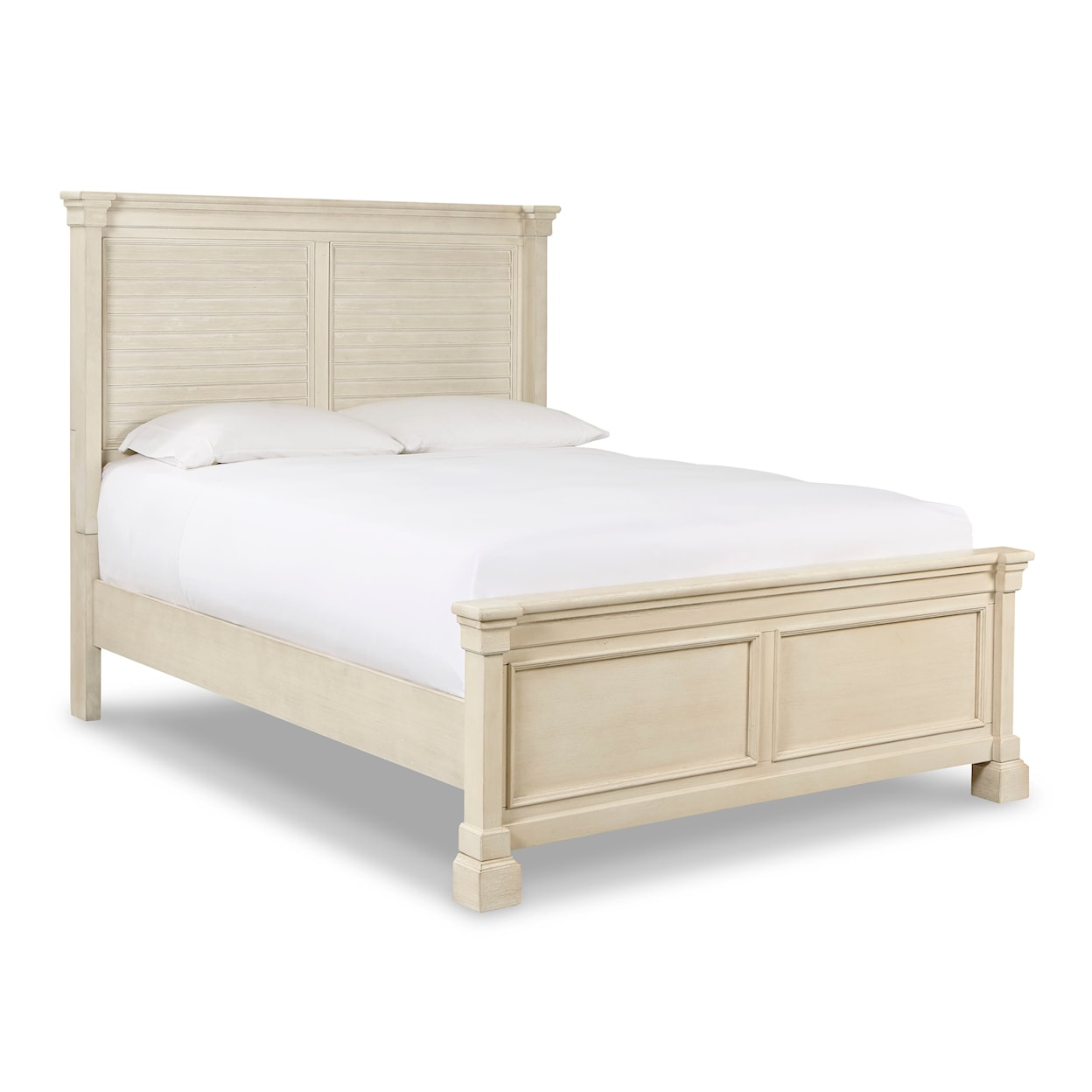 Signature Design by Ashley Bolanburg Queen Louvered Headboard Panel Bed