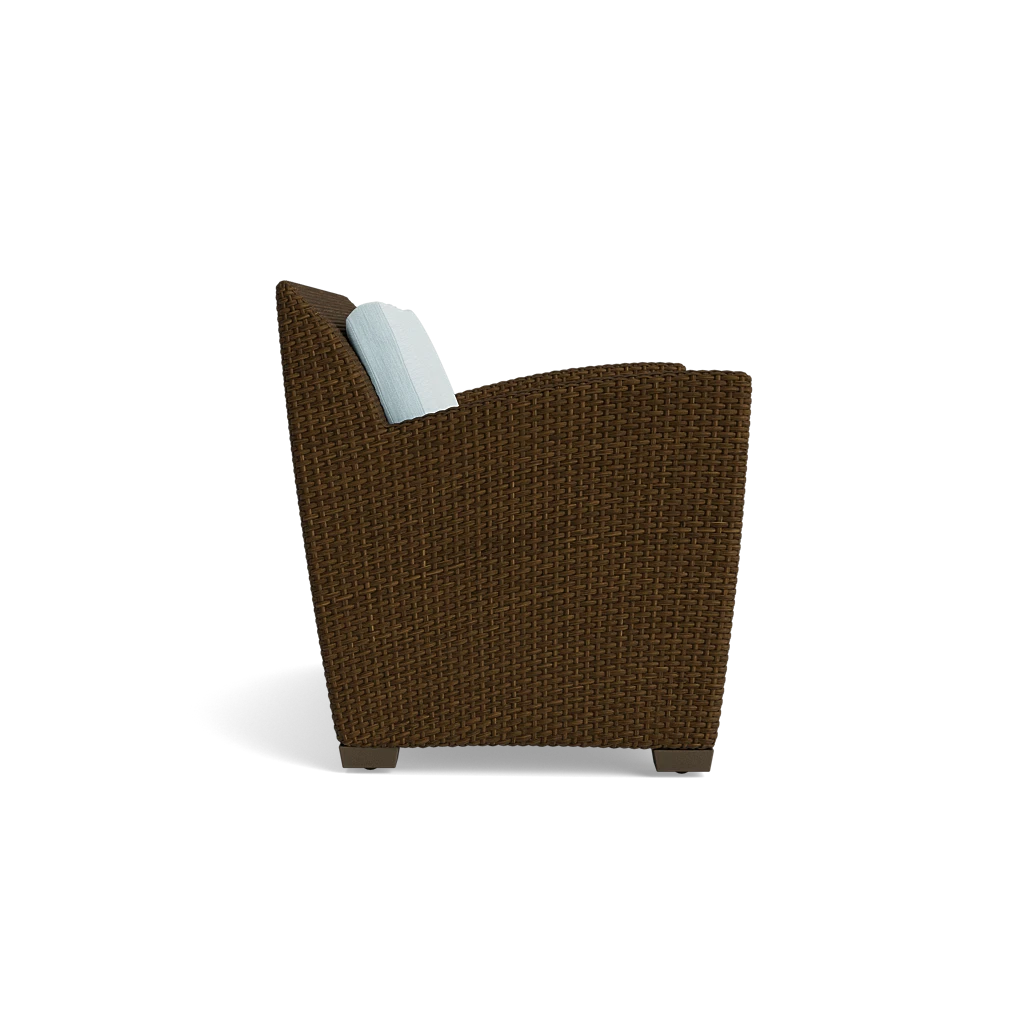 Slim-Back Wicker Loveseat