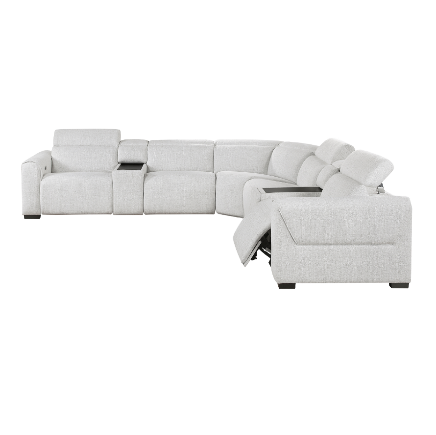 Homelegance McPherson 7-Piece Power Reclining Sectional Sofa