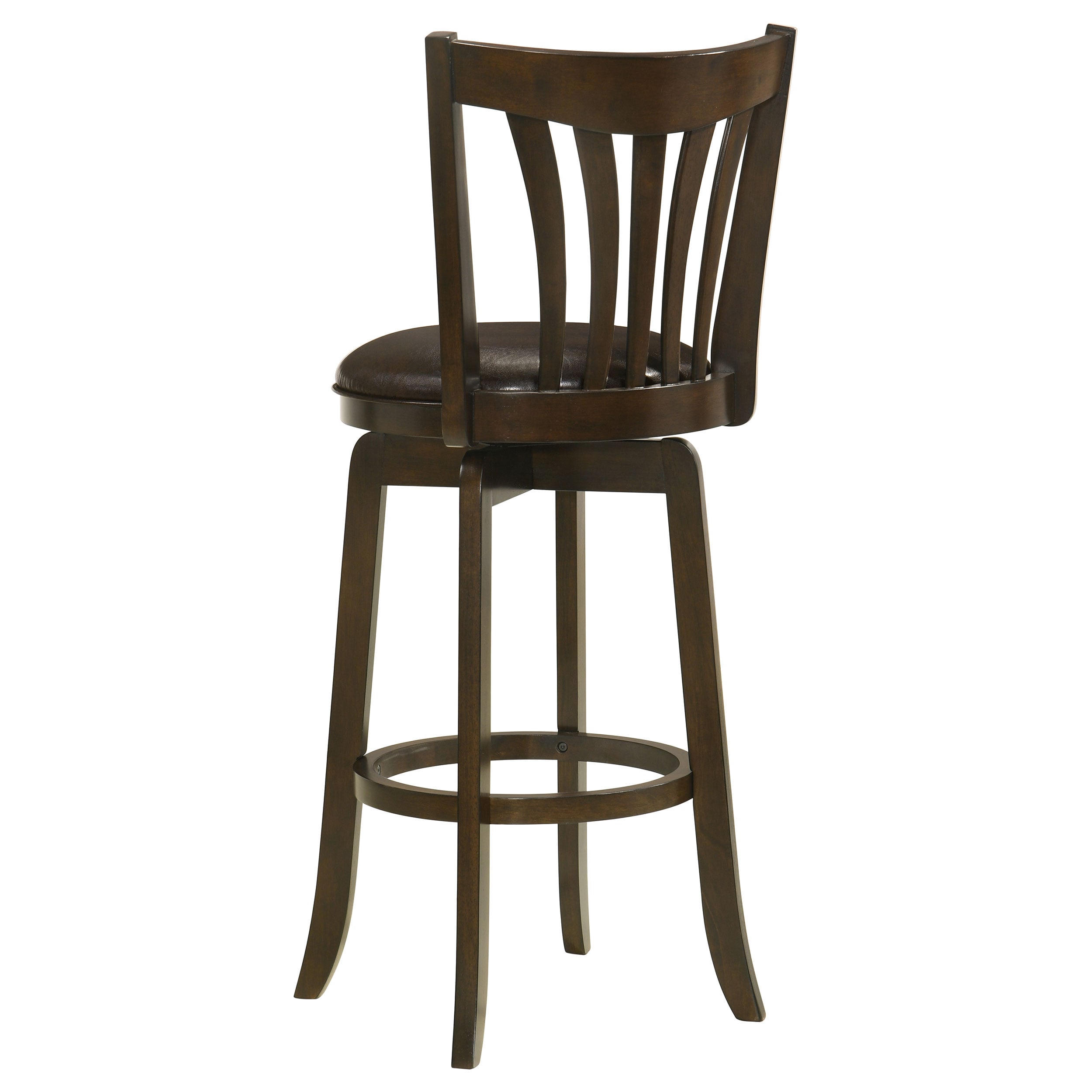 Coaster Lambert Lambert Wood Pub Height Swivel Bar Chair