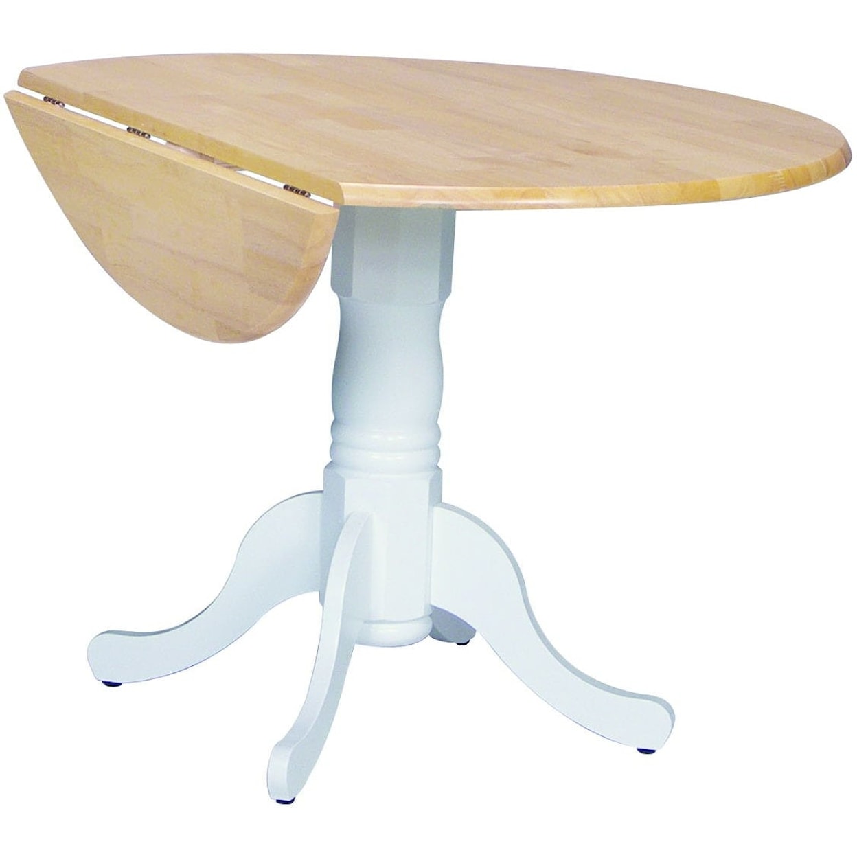 John Thomas Dining Essentials 42" Round Drop Leaf Pedestal Table