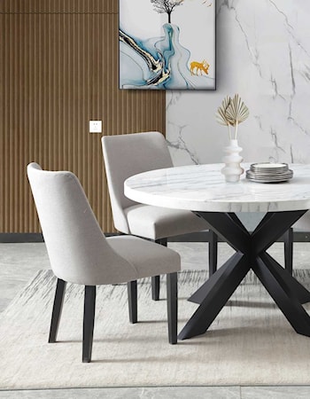 Dining Set with 4 Side Chairs
