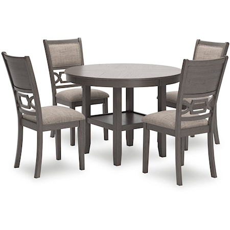 Dining Table And 4 Chairs (Set Of 5)