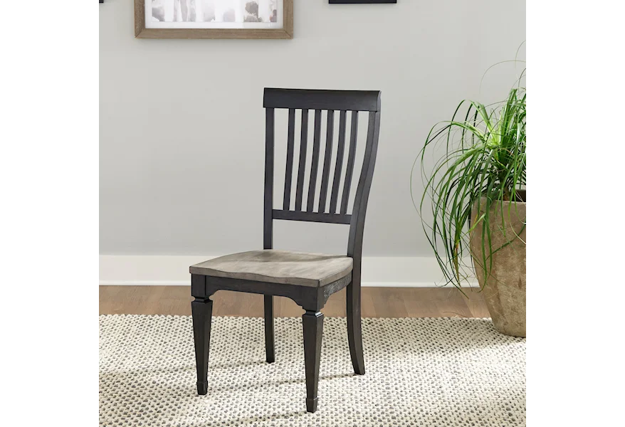 Allyson Park Slat Back Side Chair by Liberty Furniture at Lynn's Furniture & Mattress
