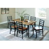 StyleLine Blondon Dining Table And 6 Chairs (Set Of 7)