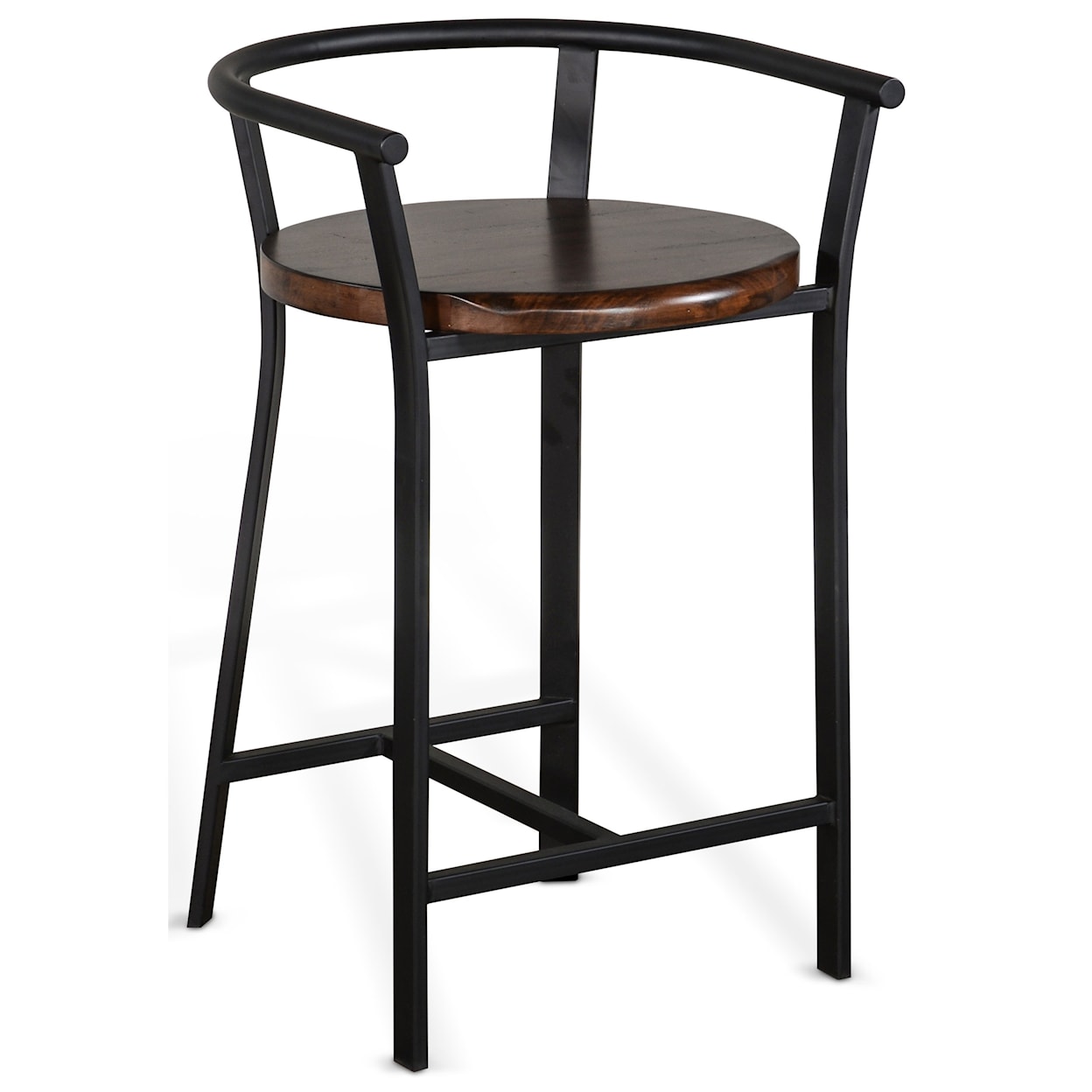 Sunny Designs Metro Flex 24"H Barstool, Wood Seat