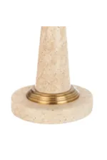 Crestview Collection  Zeva 27.75"H Resin Table Lamp with Linen Conic Shade