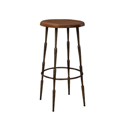 Counter Stool with Metal Legs