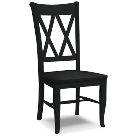 Dbl X Back Chair (Built) in Black