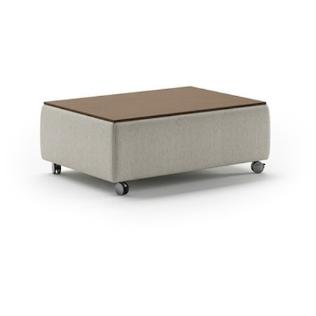 Lift-Top Coffee Table w/Locking Casters