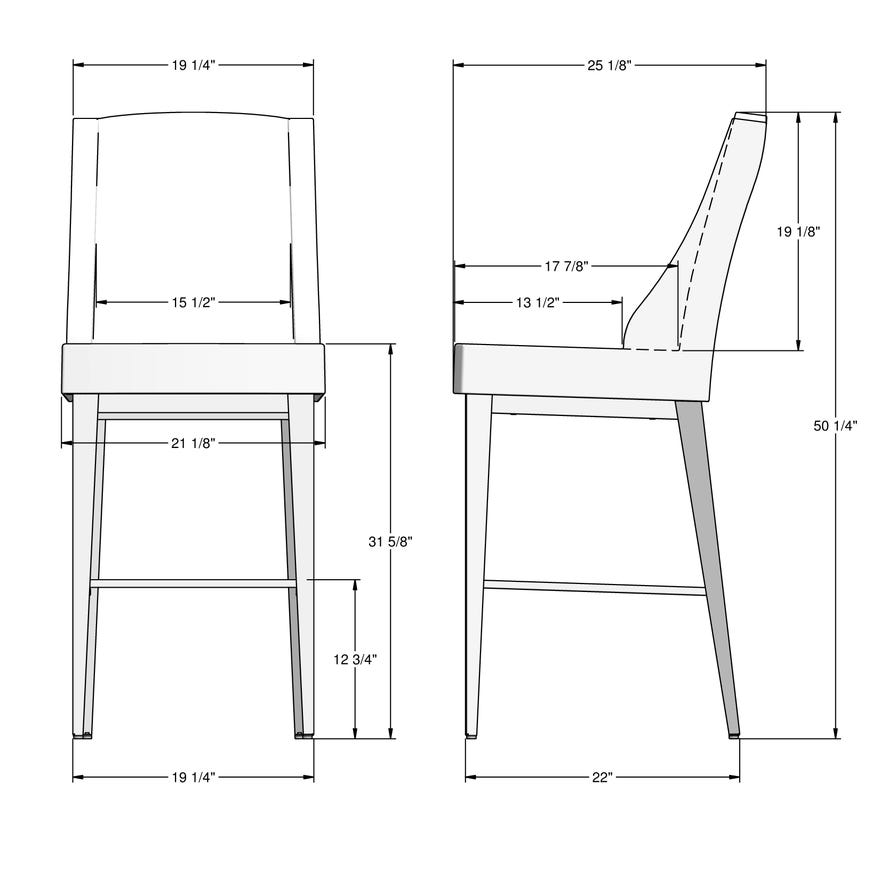 30" Upholstered Bar Stool