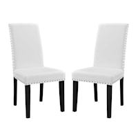Dining Side Chair Vinyl Set of 2