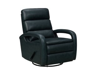 Contemporary Manual Swivel Glider Recliner with Open Track Arms