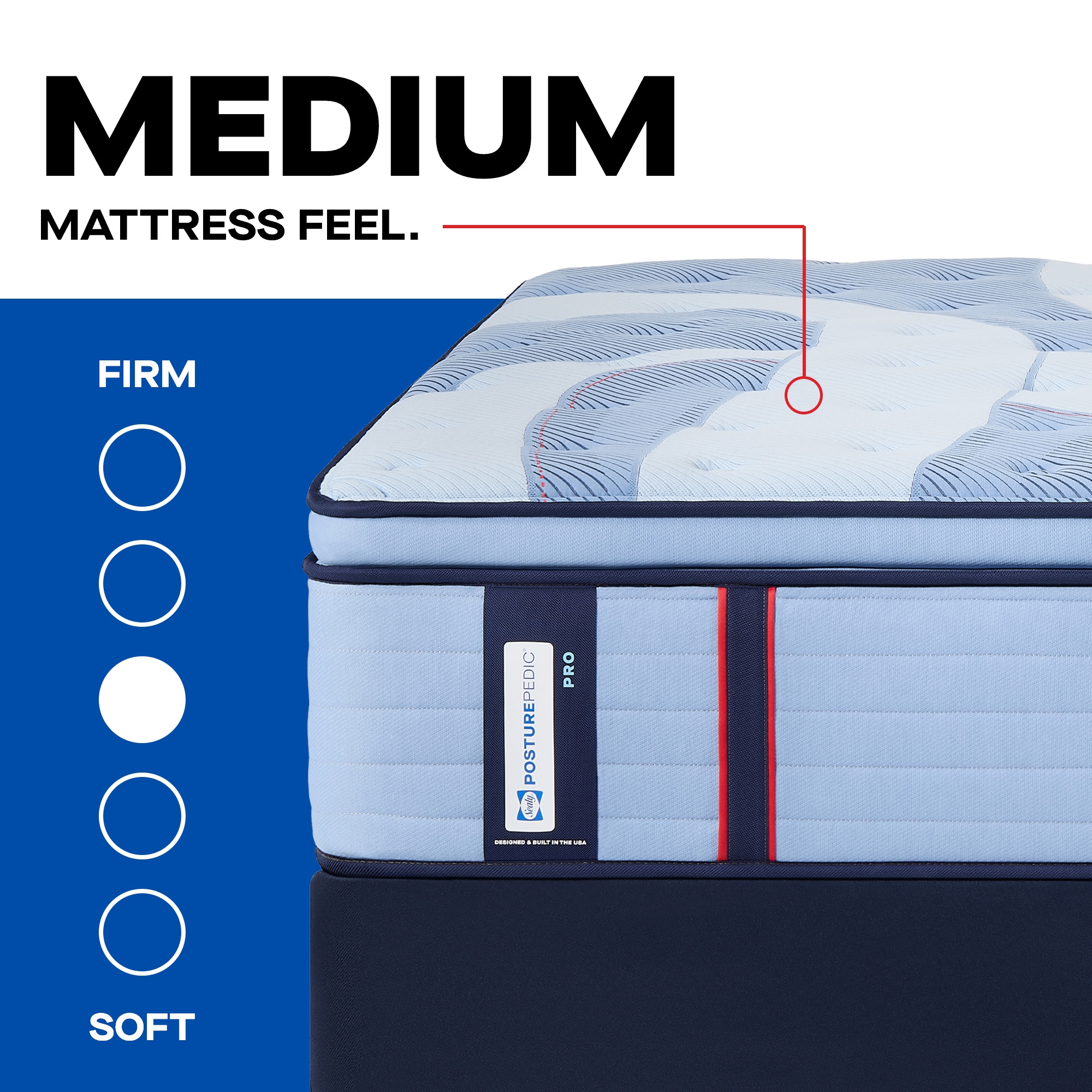 Sealy Posturepedic® Pro Isley Isley Euro Pillow Top Medium Queen