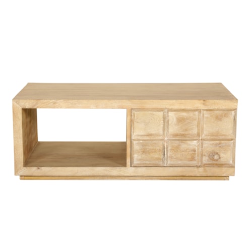 Rustic Storage Cocktail Table
