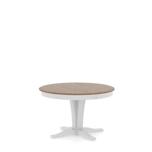 Transitional Customizable Round Table with Pedestal