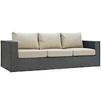 Outdoor Patio Sunbrella® Sofa - Beige