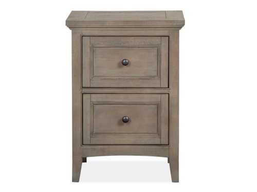 Transitional 2-Drawer Nightstand with Felt-Lined Top Drawer