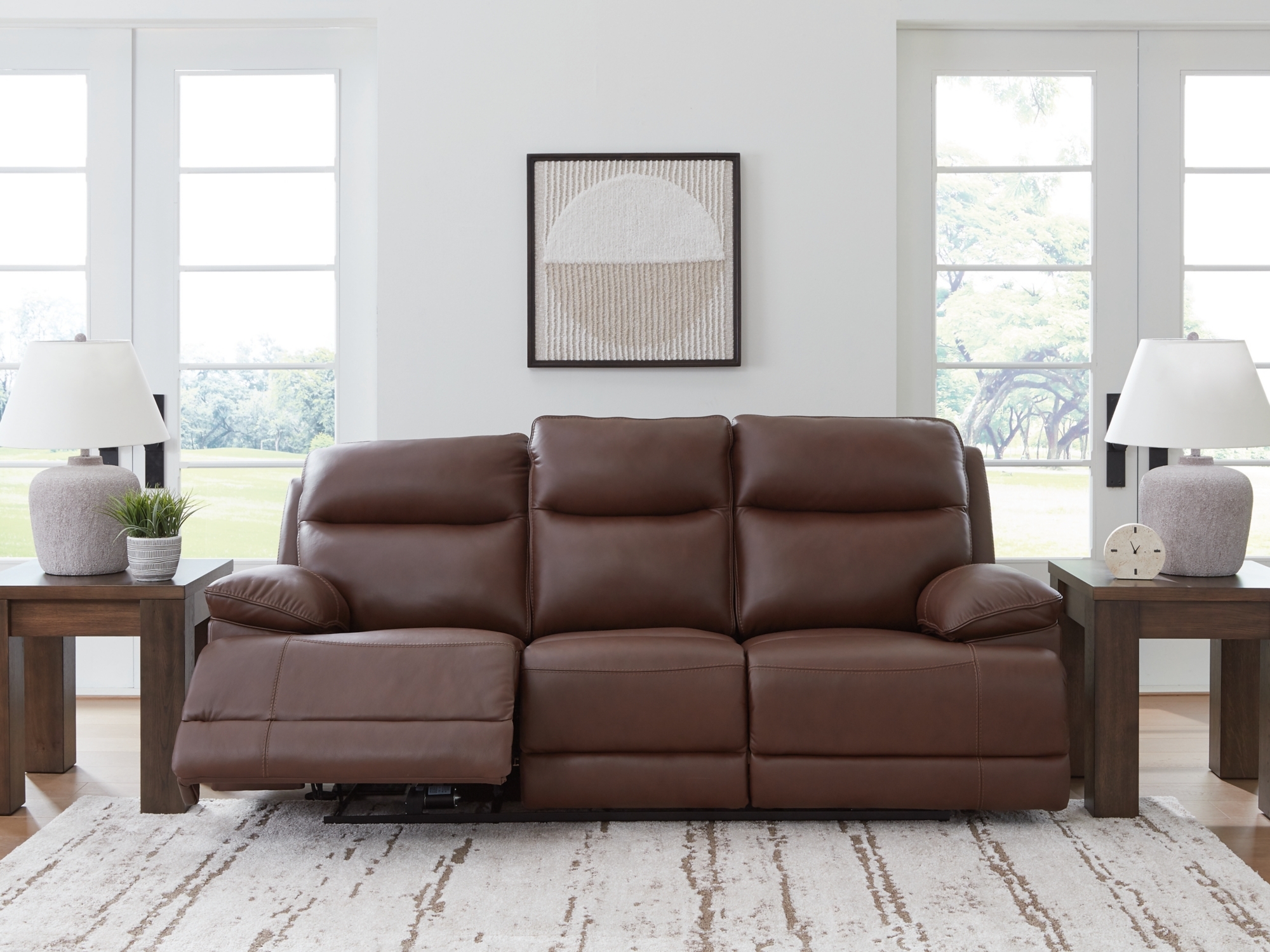 Pwr Rec Sofa with Adj Headrests
