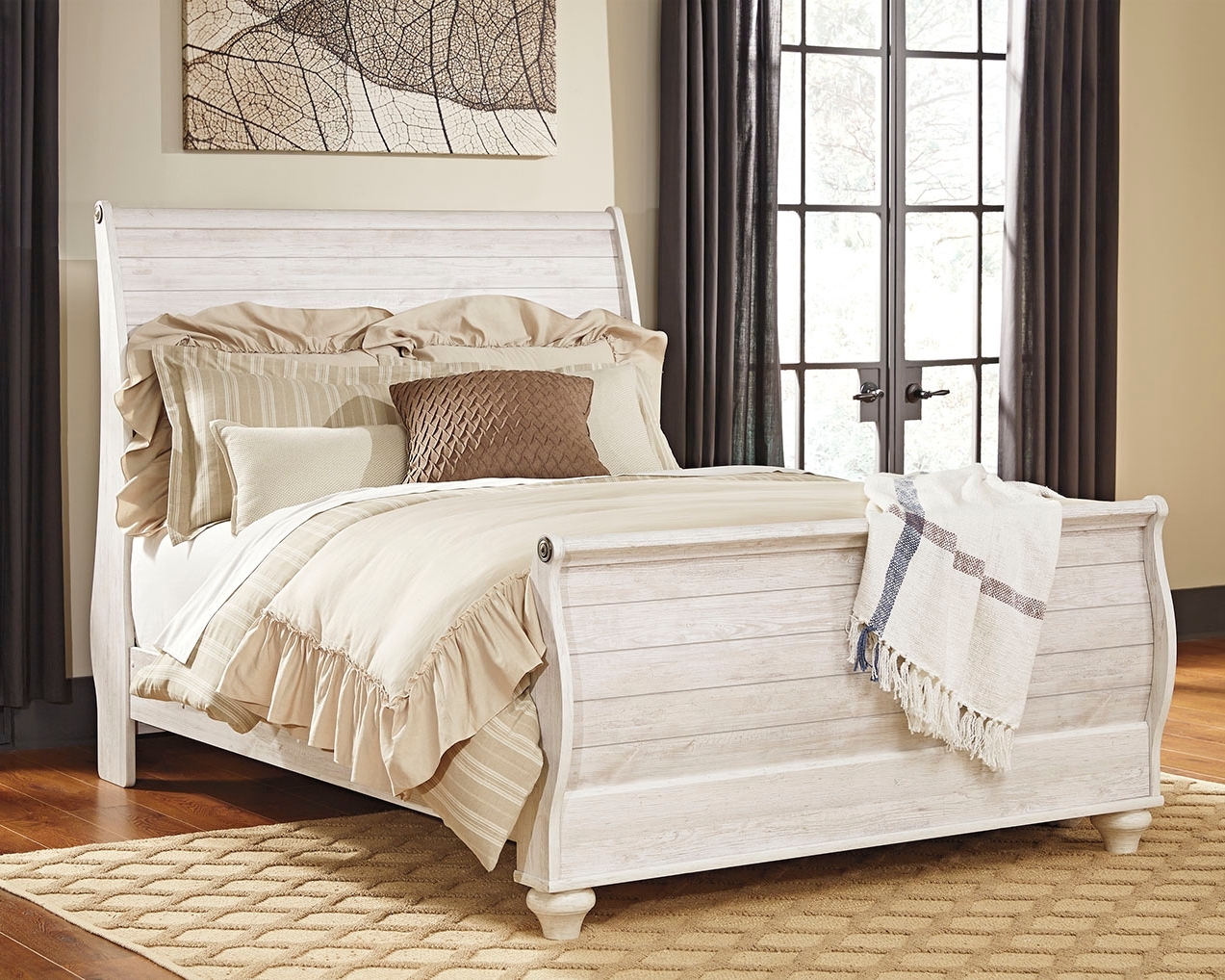 Queen Sleigh Bed