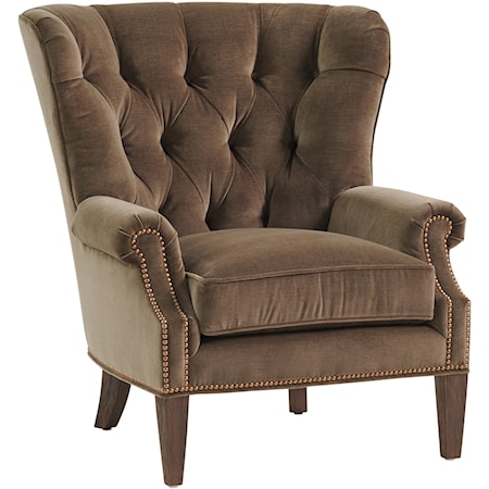 Atwater Tufted Wing Chair