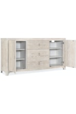 Hooker Furniture Serenity Casual Buffet with Soft-Close Drawers and Adjustable Shelves
