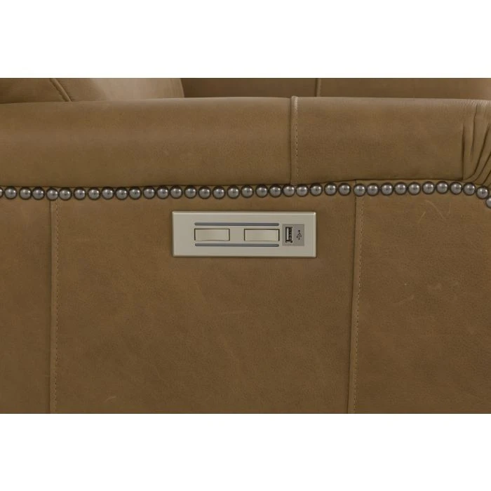Fairfield The Leather Reserve Leather Power Recliner w/Nailhead Trim