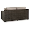 Signature Design by Ashley Coastline Bay Outdoor Loveseat With Cushion