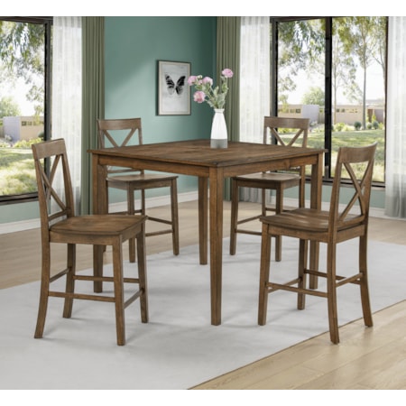 5-Piece Counter Height Dining Set
