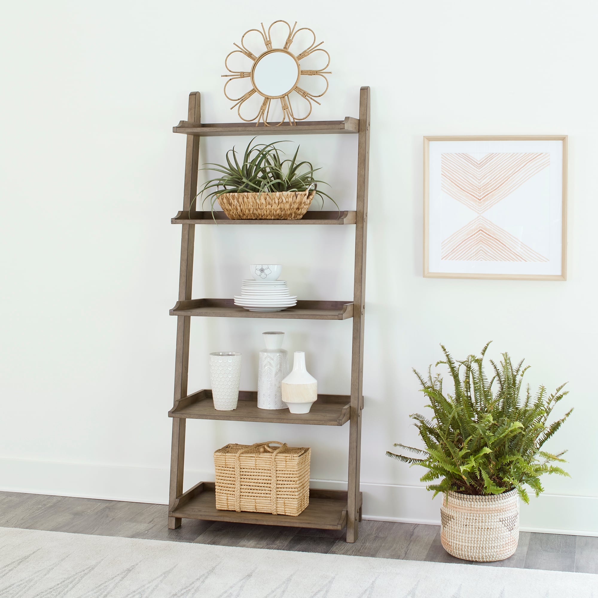 Threshold on sale leaning bookcase