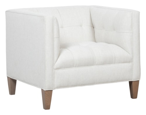 Dominique Fabric Lounge Chair