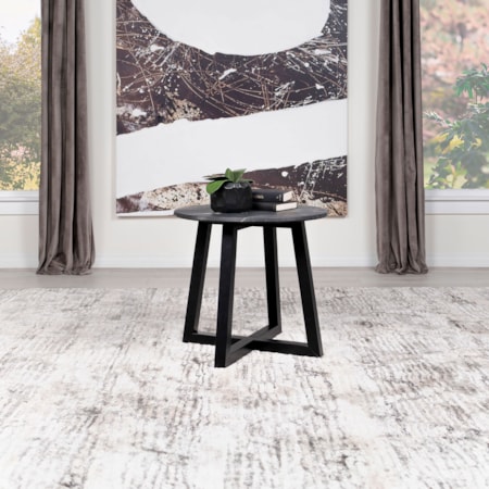 Skylark Marble-like SmartTop Side End Table