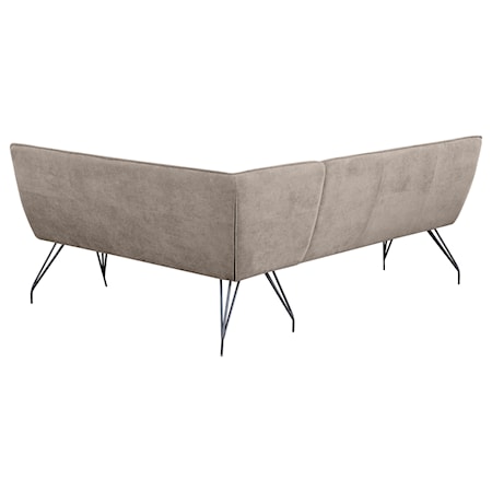 Dodson Fabric L-Shaped Nook Dining Bench