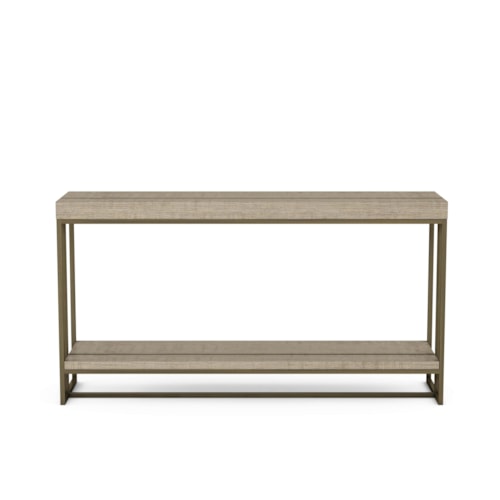 Transitional Sofa Table with Storage Shelf
