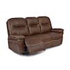 Best Home Furnishings Leya Leather Power Space Saver Reclining Sofa