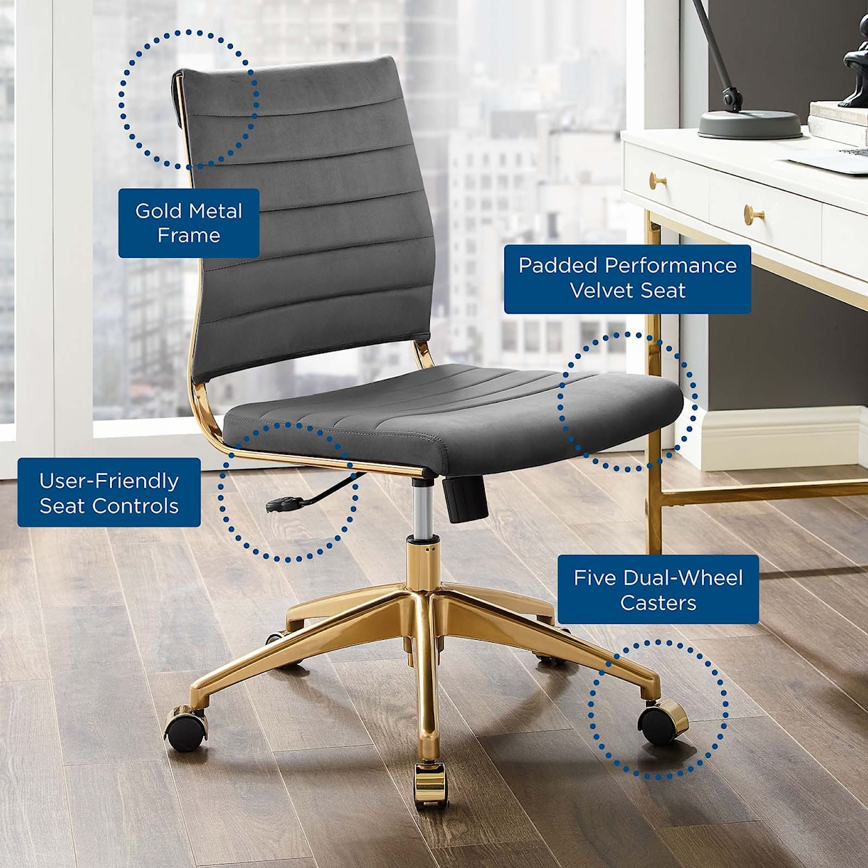 Modway Jive Armless Office Chair