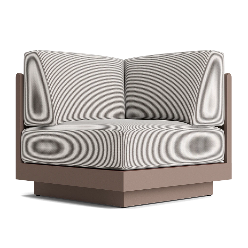 Huntley Square Cushioned Corner Chair