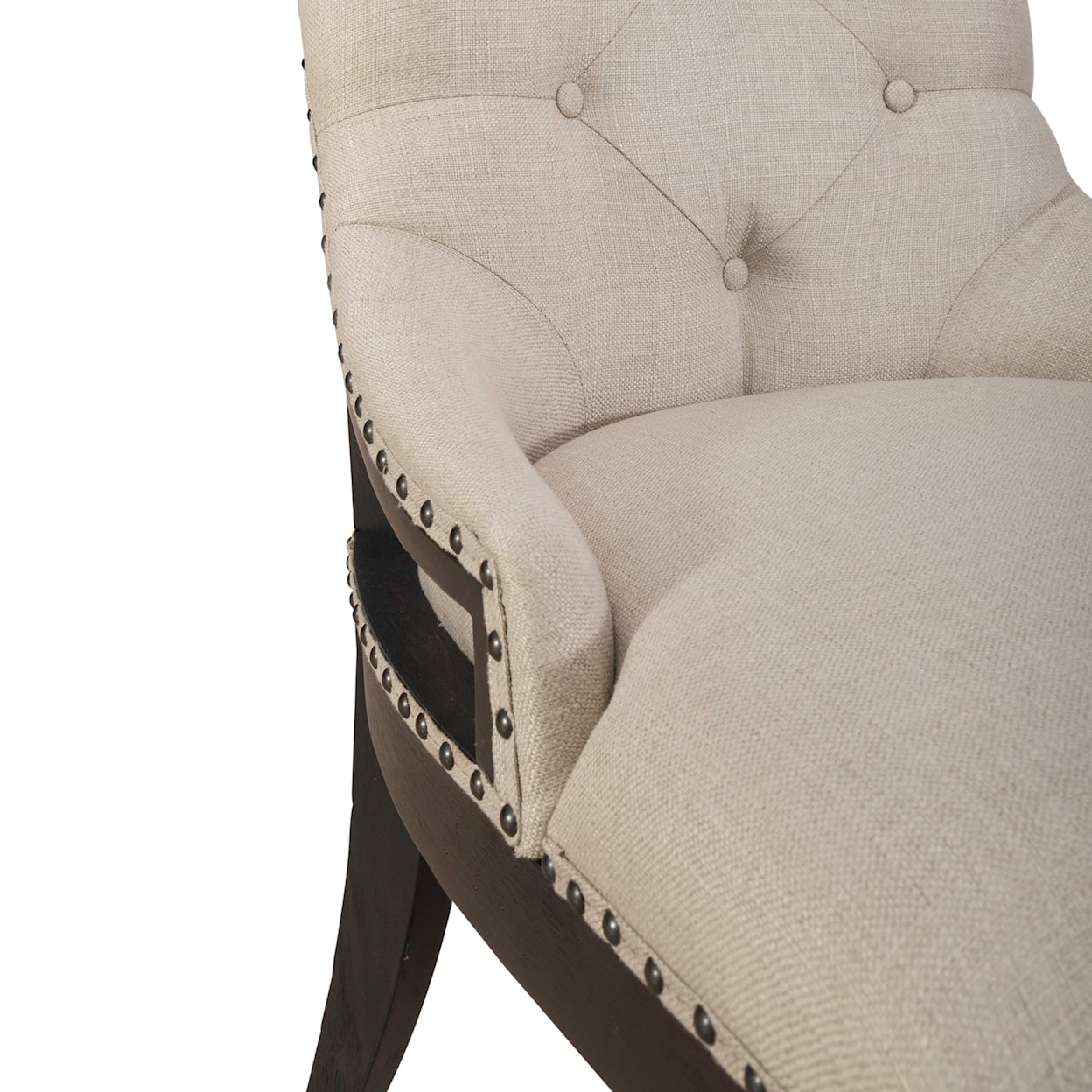 Libby Americana Farmhouse Upholstered Sheltered Side Chair