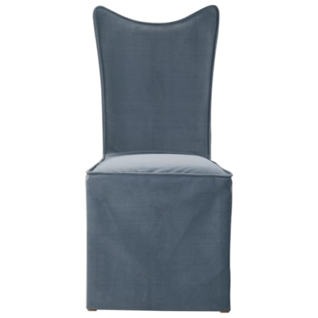 Delroy Armless Chair Gray Set Of 2