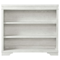 Farmhouse 3-Shelf Bookcase with Adjustable Shelves